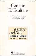Cantate Et Exultate SA choral sheet music cover